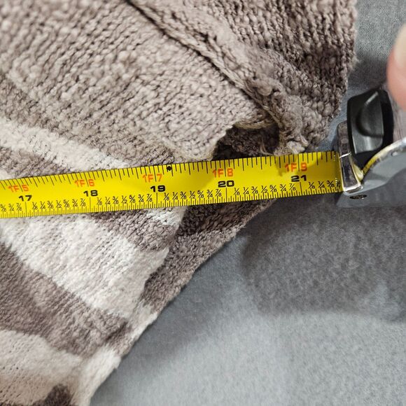 FP Beach Cotton Tunic Sweater Boho Drape Asymetrical Hem Size XS Taupe - Picture 5 of 8